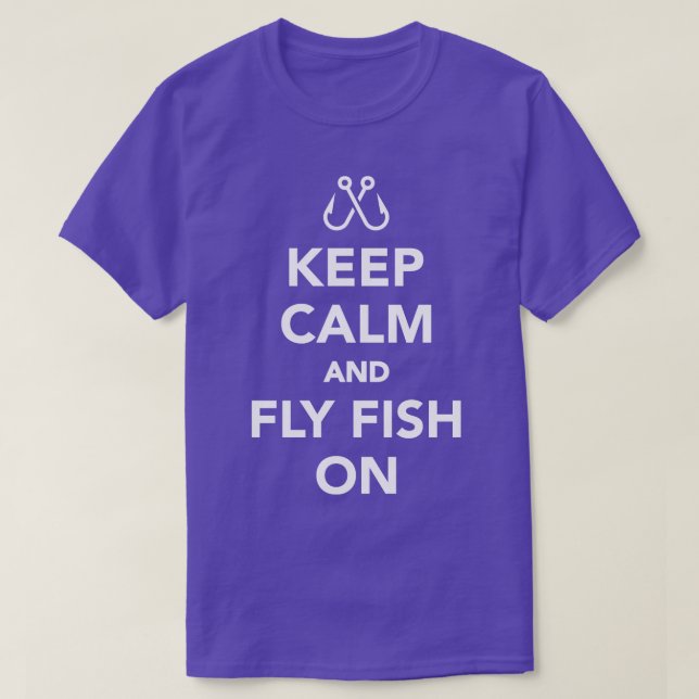 T-shirt Maintenez le calme et volez le poisson à la pêche (Design devant)
