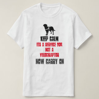 T-shirt Maintenez le calme son un chien de service