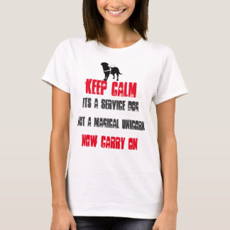 T-shirt Maintenez le calme son un chien de service