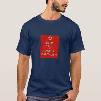 T-shirt maintenez pièce en t calme et de fracas de