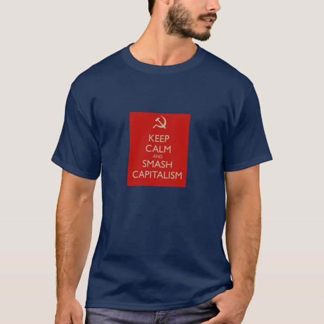 T-shirt maintenez pièce en t calme et de fracas de (Devant)