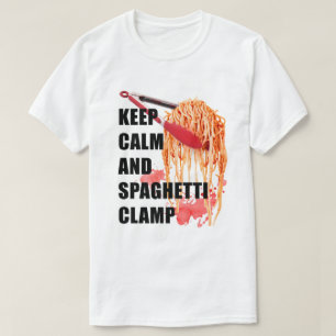 T-shirt maintenir calme et spaghetti collier