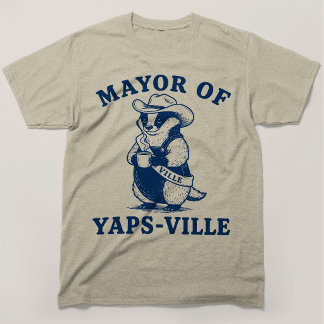 T-shirt Maire de Yapsville blaireau drôle