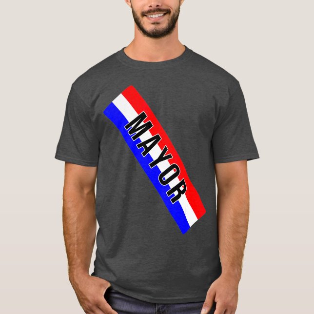 T-shirt Maire Sash Costume Maire (Devant)