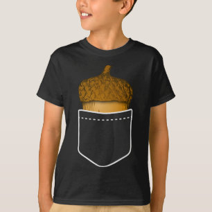 T-shirt Maïs de poche - Chêne Noix Automne Plante Nature T