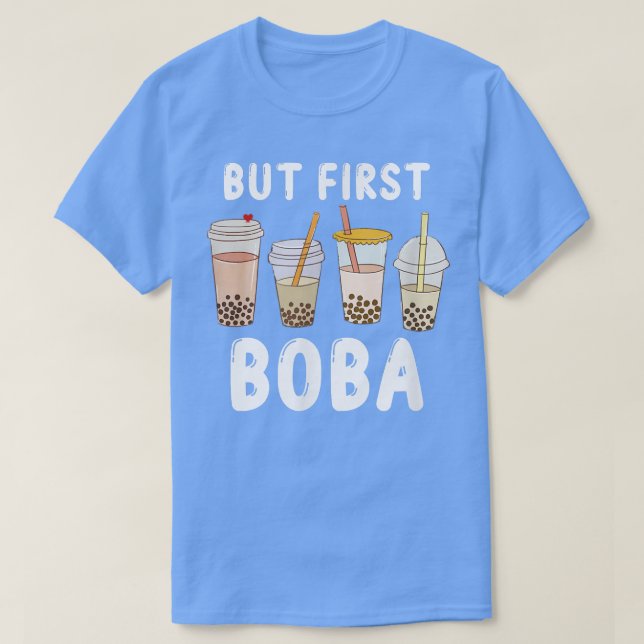 T-shirt Mais Premier Boba Kawaii Anime Drôle - Buble Tea B (Design devant)