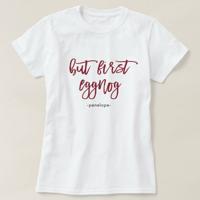 T-shirt Mais premier épisode avec le nom Festive Red Holid (Design devant)