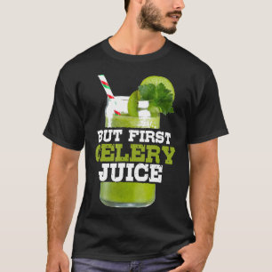 T-shirt Mais Premier Jus De Céleri Drôle Raw Vegan Health 
