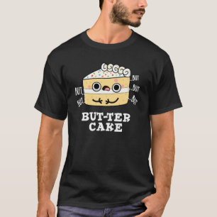T-shirt Mais-ter gâteau amusant beuret jeu de boutons fonc