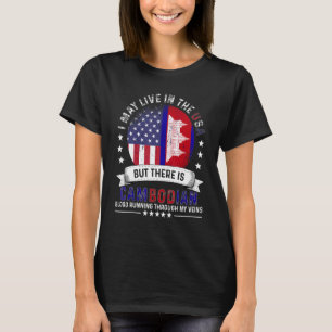 T-shirt Maison américaine cambodgienne aux États-Unis Patr
