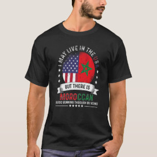 T-shirt Maison Américaine Marocaine aux Etats-Unis Patriot