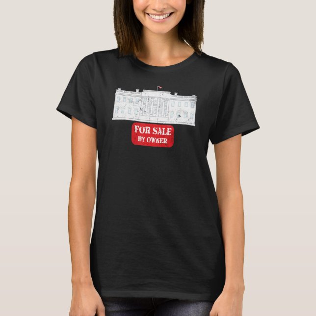 T-shirt Maison Blanche À Vendre Des Politiciens Corrompus (Devant)