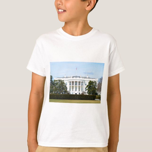 T-shirt Maison Blanche De La Pelouse (Devant)