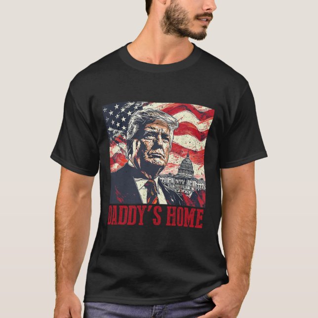 T-shirt Maison-Blanche Trump Daddys 2025 (Devant)