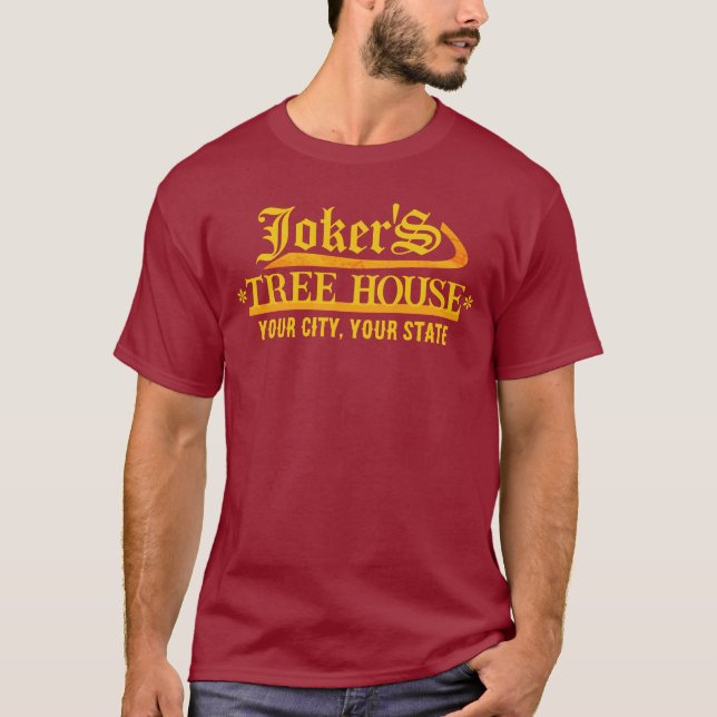 T-shirt maison de joker personnalisé (Devant)