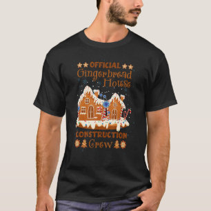 T-shirt Maison de pain d'épices Construction Crew pain d'é