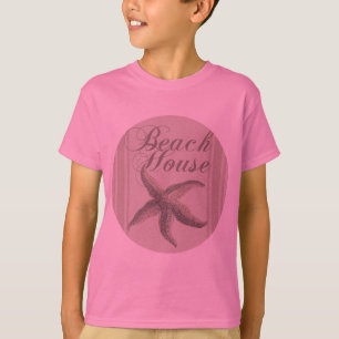 T-shirt Maison de plage Starfish Bord de mer Côté côte