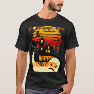 T-shirt Maison de style vintage - Happy Halloween Tee