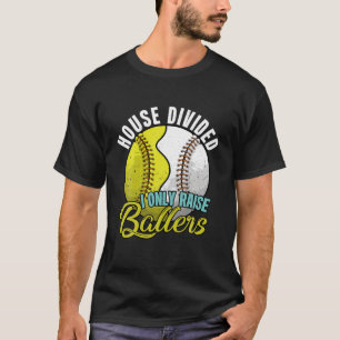 T-shirt Maison divisée Je Ne Monte Que Les Ballers Drôle B