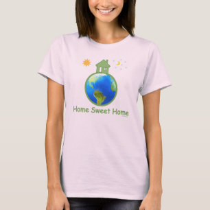 T-shirt Maison douce à la maison de jour de la terre