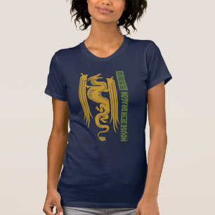 T-shirt Maison du Dragon Gold & Green Nouvel An 恭 喜 財 發