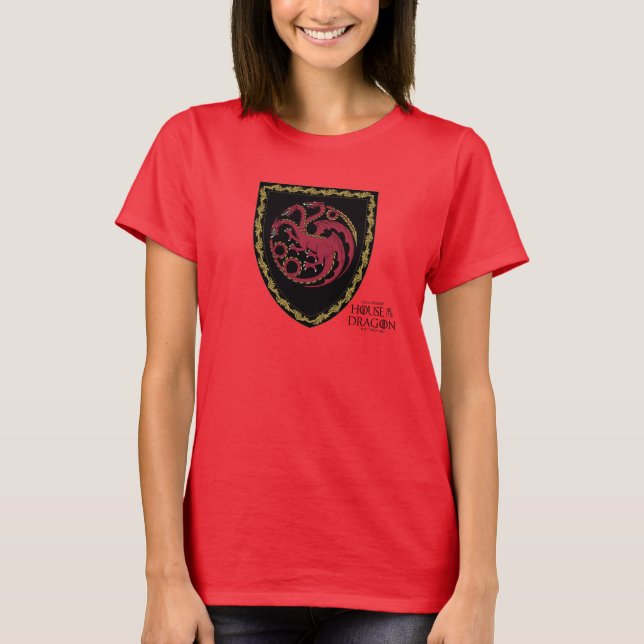 T-shirt MAISON DU DRAGON | Maison Targaryen Crest (Devant)