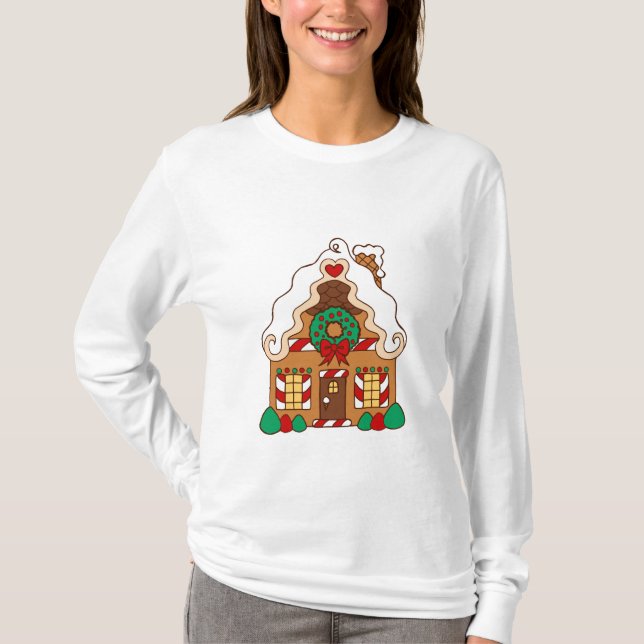 T-shirt Maison en pain d'épices (Devant)