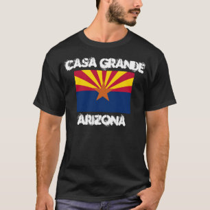 T-shirt Maison grande, Arizona avec le drapeau d'état de