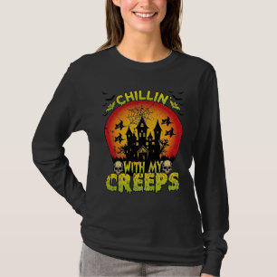 T-shirt Maison hantée de Chillin Creeps Halloween Sorcière