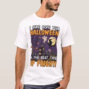 T-shirt Maison hantée de terreur d'Halloween Sorcière Fant
