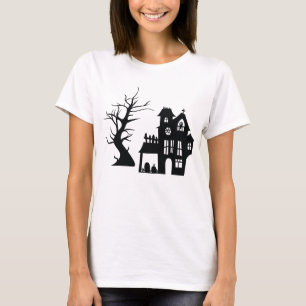 T-shirt Maison Hantée déplaisante Maison Noire Design goth