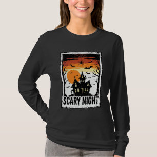 T-shirt Maison Hantée Nuit Effrayante Chemise Halloween Vi