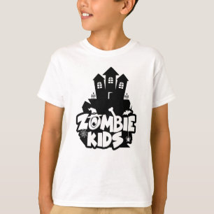 T-shirt Maison hantée pour enfants Zombie