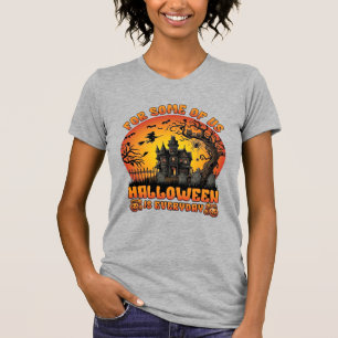 T-shirt Maison Hantée Tous Les Jours Halloween Sorcière Lu
