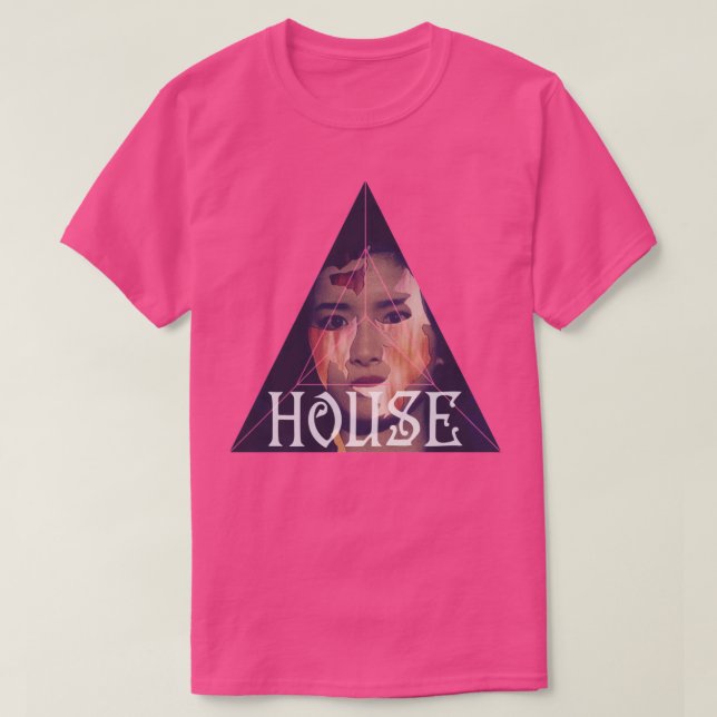 T-shirt Maison Hausu Japon Chat Horreur (Design devant)