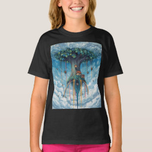 T-shirt Maison Magique Arbre Licorne Renversée