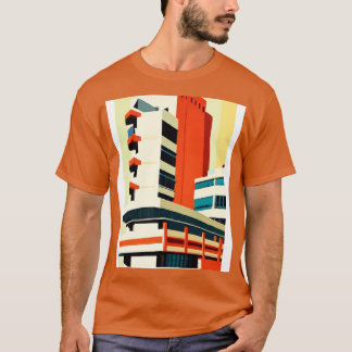 T-shirt Maison minimaliste de ville