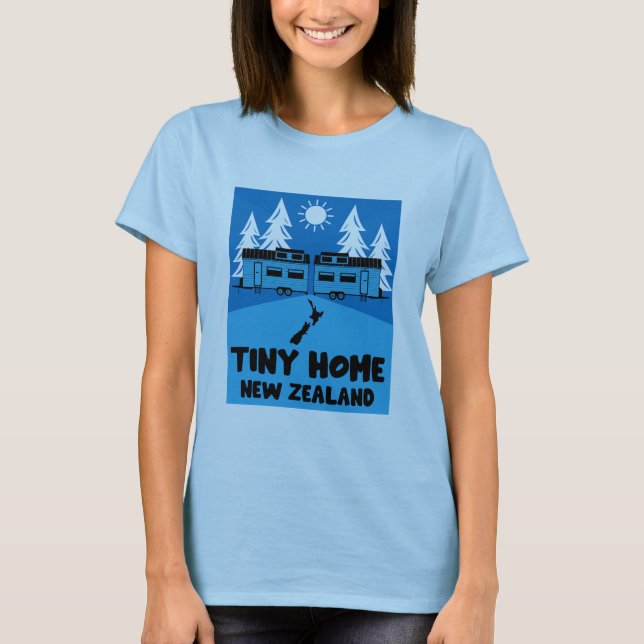 T-shirt Maison minuscule Nouvelle-Zélande (Devant)