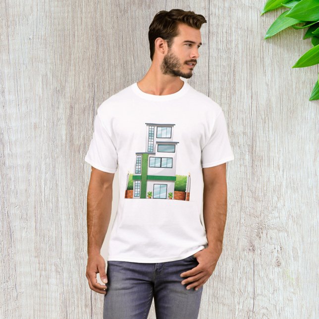 T-shirt Maison Multi-Étages Moderne Maison Contemporaine (Créateur téléchargé)