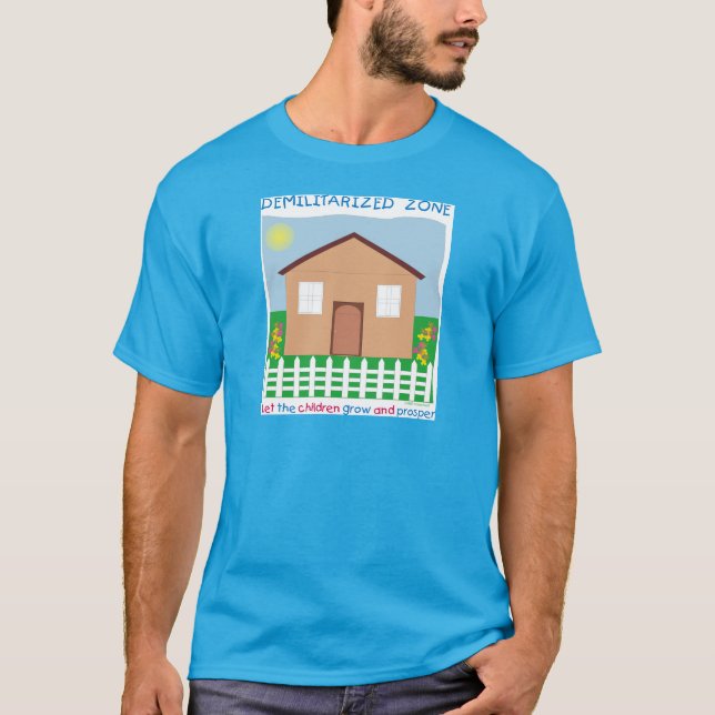 T-shirt Maison sûre Zone démilitarisée sauver les enfants (Devant)