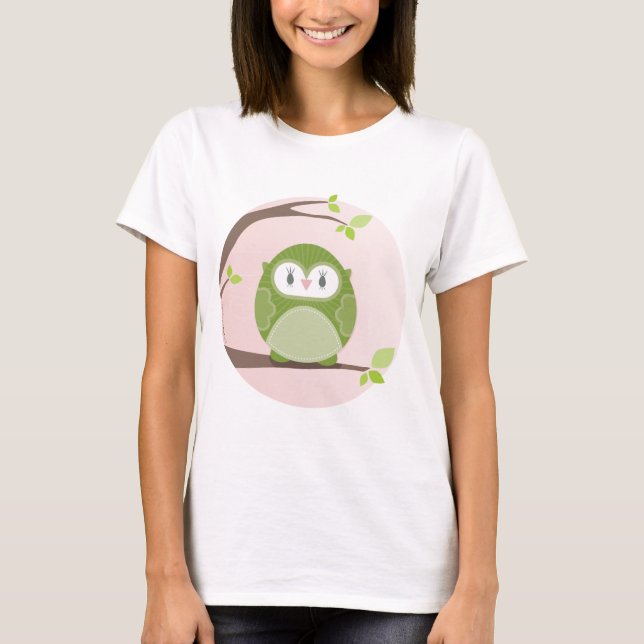 T-shirt MAISON SWEET HOME :: Chouette dans un arbre 2 (Devant)
