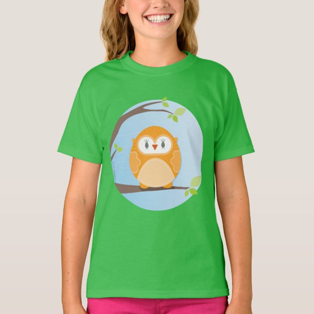 T-shirt MAISON SWEET HOME :: Chouette dans un arbre 4 (Devant)