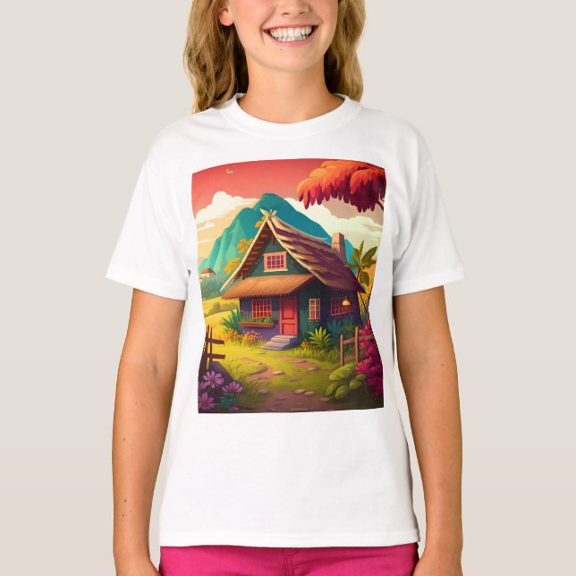 T-shirt Maison traditionnelle philippine-36543 (Devant)