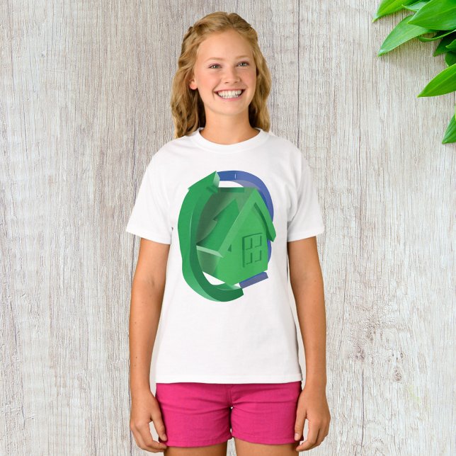 T-shirt Maison Verte Et Flèches (Créateur téléchargé)