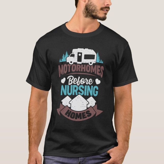 T-shirt Maisons avant les maisons de soins infirmiers (Devant)