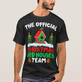 T-shirt Maisons d'oiseaux de Noël Équipe Oiseaux Amoureux 