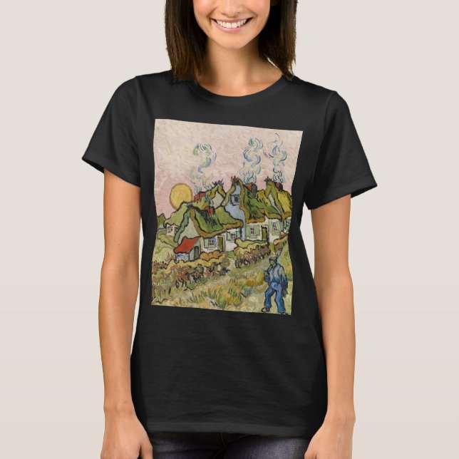 T-shirt Maisons et figure par Vincent van Gogh (Devant)