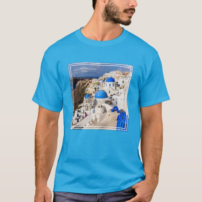 T-shirt Maisons grecques traditionnelles (Devant)