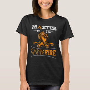 T-shirt Maître amusant du feu de camp Hommes, Femmes et Je