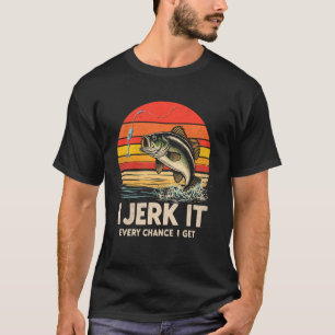 T-shirt Maître appât je le secoue à chaque occasion je pêc